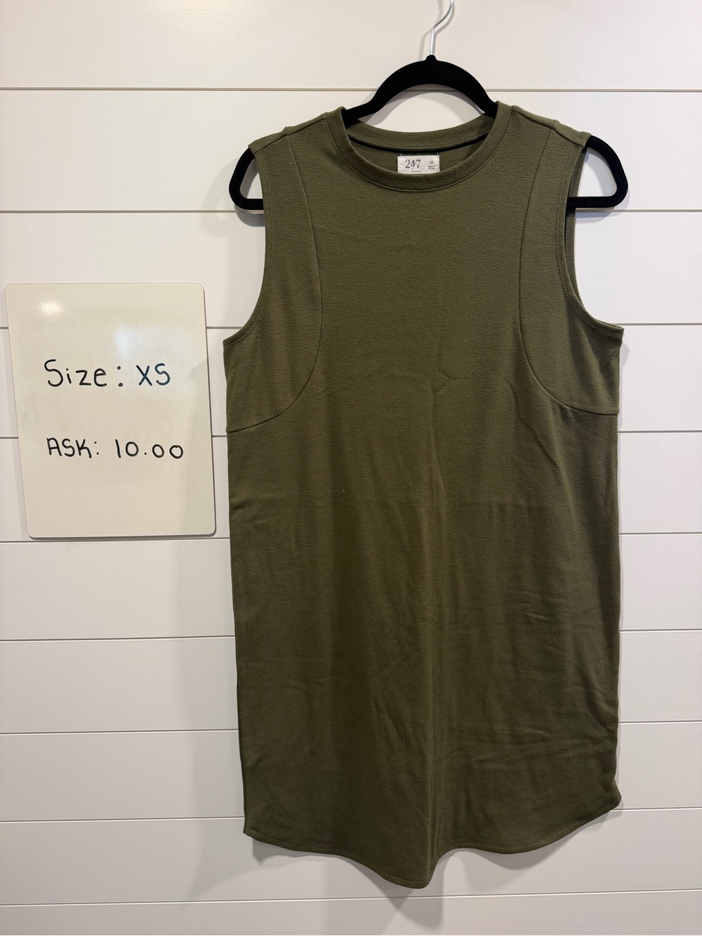 Sleeveless Olive Tank Top - Women